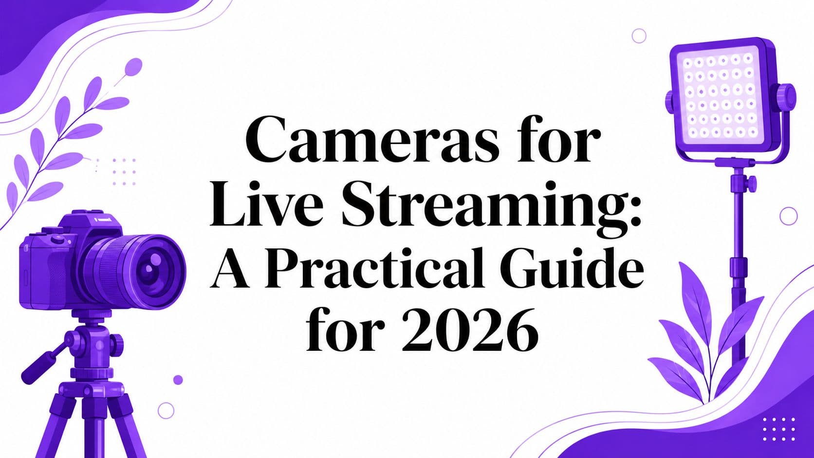 Cameras for Live Streaming: A Practical Guide for 2026