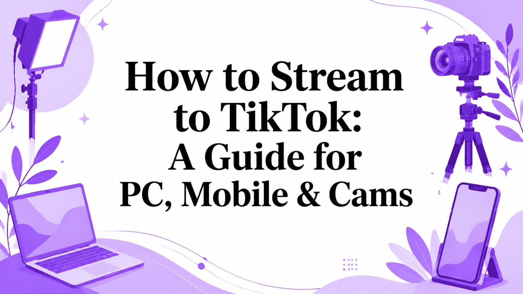 How to Stream to TikTok: A Guide for PC, Mobile & Cams illustration