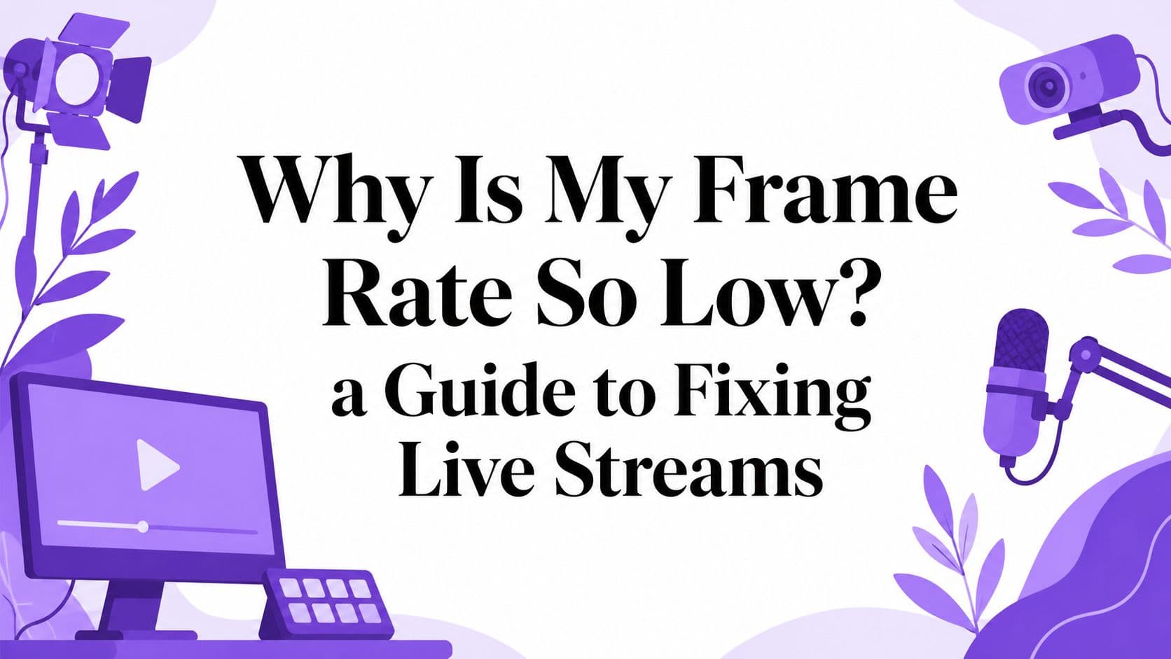 Why Is My Frame Rate So Low? a Guide to Fixing Live Streams