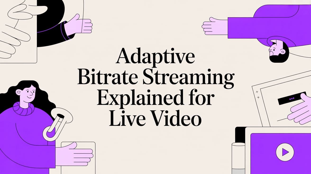 Adaptive Bitrate Streaming Explained for Live Video illustration