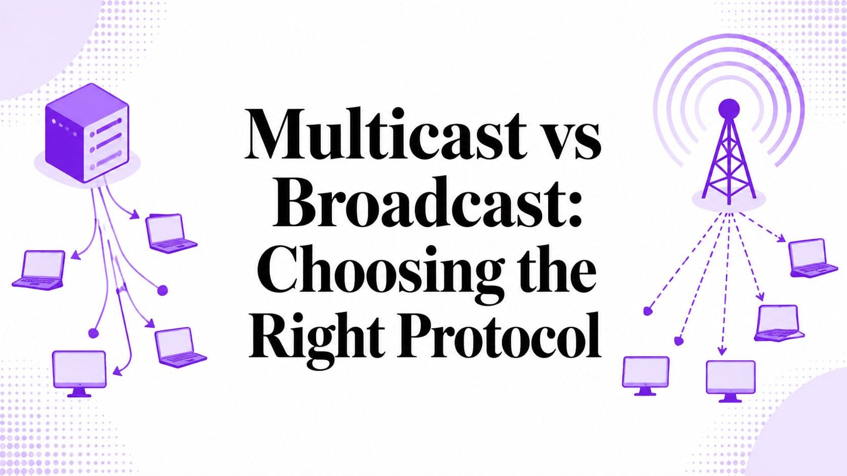 Multicast vs broadcast network traffic comparison